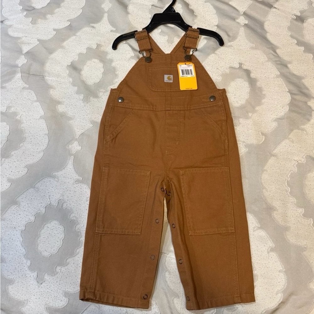 NWT Carhartt Boys Canvas Bib Overall - 18 months